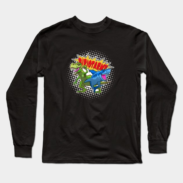 Black Idiot army options Long Sleeve T-Shirt by TaraErickson